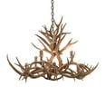 thumbnail image 4 of Meyda Tiffany 200456 Long Antlers 8 Light 33" Wide Antler Candle Style Chandelier - Copper, 4 of 4