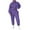 Purple _CP16, variant on Lumtrix 2 Piece Sets for Women 1/2 Zip Sweatsuit Oversized Sweatshirt Casual Sweatpant With Pockets 2026 Matching Outfit Fall Tracksuit Khaki 2XL