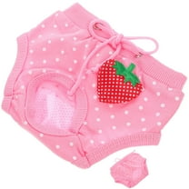 PBPBOX Pink Cotton Dog Diapers Comfortable Washable Physiological Pants for Estrus Protection