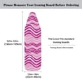 thumbnail image 5 of HELLHERO Purple Pink Waves Ironing Board Protector Cover Easy Fit Breathable Ironing Board Cover Elastic Edge Removable Cover for Tailor, 5 of 5