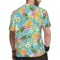 thumbnail image 2 of Wukai Cute Pineapples Print Men's Short-Sleeved Mesh T-Shirt,Quick-Dry Short Sleeve Workout T-Shirt-4X-Large, 2 of 8