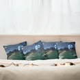 thumbnail image 4 of Ambesonne Fantasy Throw Pillow Cover 4 Pack, Earth from Alien Shores, 16", Dark Blue Jade Green, 4 of 5