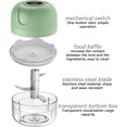 thumbnail image 5 of Nexgenics Electric Garlic Chopper, 250ML Mini Vegetable Chopper With USB Rechargeable, 304 Stainless Steel Blade, Portable Electric Mini Food Chopper for Garlic, Ginger, Onion, Chili, Vegetable, 5 of 7