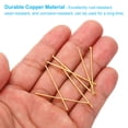 thumbnail image 3 of Uxcell 300Pcs 1.57x0.11" Copper Chandelier Connector Pins Chandelier Crystal Clips, Chrome, 3 of 5