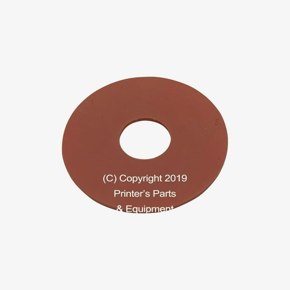 Flat Rubber Disc for Heidelberg 1 x 5/16 x 1/32 x 25.4 x 7.9 x 0.8mm Qty 50