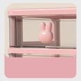 thumbnail image 5 of Caja de almacenamiento de Escritorio Bling Bling Rosa 3 niveles de plástico transparente, 5 of 5