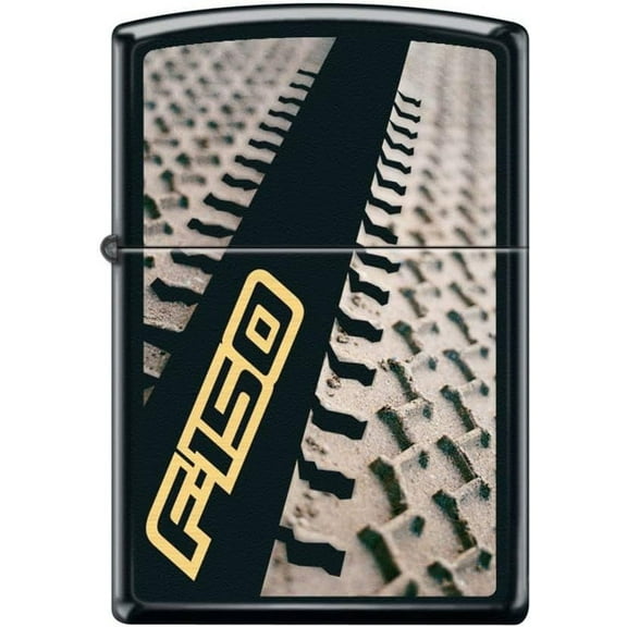 Zippo Lighter- Ford Trucks F150 Tires Black Matte Windproof Lighter #Z5223