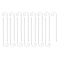 Soimiss 15Pcs Lantern Stakes Made of Silver Metal for Shepherds Hooks for Outdoor Plants