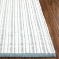 thumbnail image 4 of SAFAVIEH Vermont Sheldon Striped Area Rug, Turquoise/Ivory, 6' x 6' Square, 4 of 11