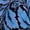 Black Blue Leaf, variant on Women's Floral Sleeveless Swing Dress with Pockets