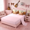 thumbnail image 4 of Erosebridal Desert Floral Cross Pink Cowgirl Print Twin Bedding Sets, Country Style Bedding Comforter Set for Girls, Pink Reversible 7pcs, 4 of 6