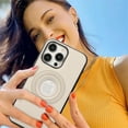 thumbnail image 2 of Decase Compatible with MagSafe Case for iPhone 11 Pro Max, Rugged Shockproof Luxury PU Leather Slim Logo View Classic Non-Slip Lightweight Protective Cover Case, beige, 2 of 8