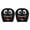 A, variant on KUHBRCA 2PCS Funny Cartoon Car Headrest Covers, Cute Funny Cartoon Eyes Car Headrest Covers Car Seat Head Rest Protector for Auto Front Seat Rest Decoration, A