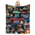 thumbnail image 1 of Manta de dibujos animados de Scooby Doo, manta de felpa grande súper suave y esponjosa para niños, niñas y adultos jóvenes, manta de franela cálida y acogedora para sala de estar, sofá cama para, 1 of 7