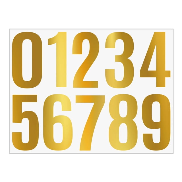 Feinib Number Sticker Clearance 4 Inch Number Vinyl Label Stickers Self Adhesive Number Decals Large Mailbox Number Signs Number Labels for Car Home Multicolor Stickers for Kids on Sale
