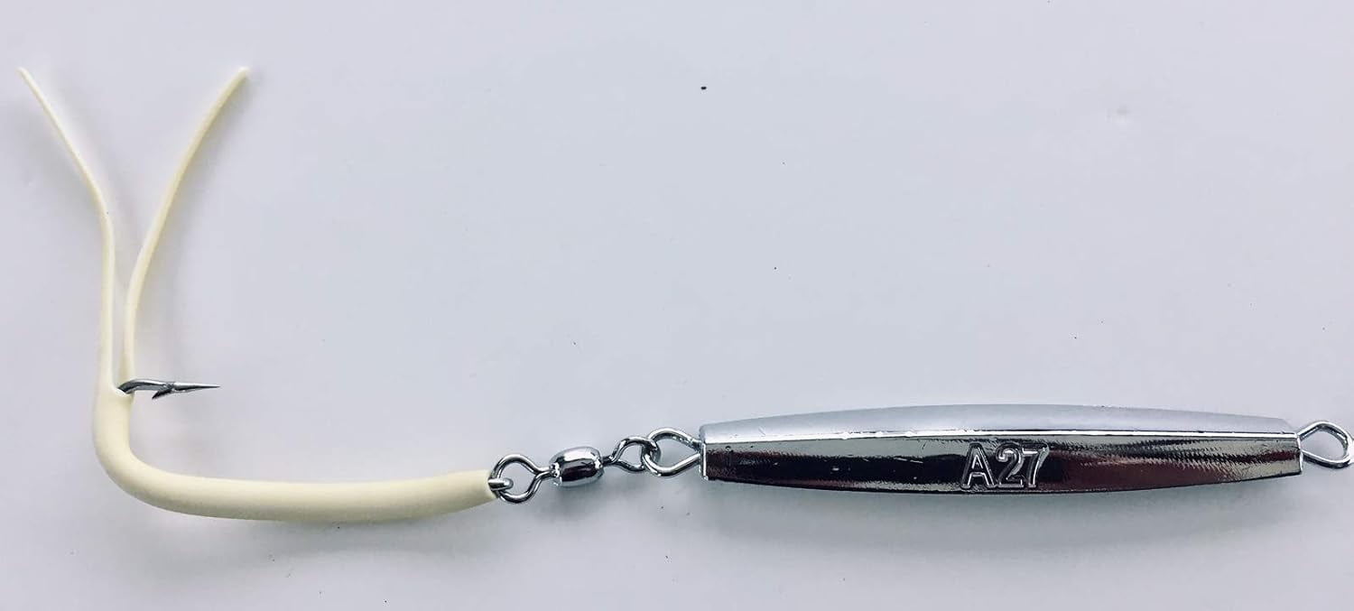 6- A-27 Ava Diamond Jigs 3 oz.with Split Tube Tail Hook