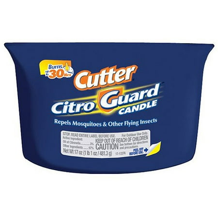 - Cutter Citro Guard Citronella Candle, Blue, 11-oz