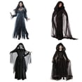 thumbnail image 2 of Disfraz De Vampiro De Bruja De Fantasma De Cementerio De Cosplay Para Mujer Con Capa De Halloween, 2 of 4