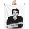 thumbnail image 2 of Dylan O''Brien Blanket Anti-pilling Throw Blanket Plush Blanket Lightweight & Ultra-soft, Warm & Comfy Flannel Fleece Blanket for Couch, Bed, Sofa, 60x80, 2 of 6