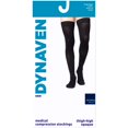 thumbnail image 2 of Sigvaris Dynaven 973 30-40 Men's Closed Toe Thigh High Compression Stokcings Black XS Short, 2 of 2