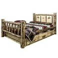 thumbnail image 3 of Montana Woodworks Glacier Country Bronc California King Storage Bed in Brown, 3 of 10