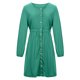 thumbnail image 4 of Vestido de cintura de manga larga con botones y cuello en U sexy de otoño informal para mujer Fridja  yut5768, 4 of 8