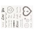 thumbnail image 3 of Sellos transparentes con molde, combinación artesanal, impresión transparente reciclable, fabricación de tarjetas, sellos para álbum de recortes, 3 of 8