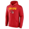 thumbnail image 2 of Men's Xavier Worthy Red Kansas City Chiefs Name & Number Team Wordmark Pullover Hoodie, 2 of 3