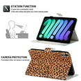 thumbnail image 4 of Dteck Folio Case for iPad 10th Generation 10.9 Inch 2022, Slim Cute Pattern Flip Stand Case Auto Wake Sleep Smart Cover for iPad 10th Gen, Yellow Leopard Print, 4 of 7