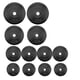 thumbnail image 1 of Discos Para Pesas Kit de 90 Lbs Recubiertos Ejercicio GYM negro M Xtreme Life DPDC90000000, 1 of 7
