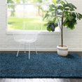 thumbnail image 2 of Unique Loom Everyday Shag Plush Area Rug 10' x 13' Rectangle in Navy Blue, 2 of 2