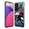 thumbnail image 3 of MUNDAZE Samsung Galaxy A32 Shockproof Clear Hybrid Protective Phone Case Skulls Graffiti Painting Art Cover, 3 of 5