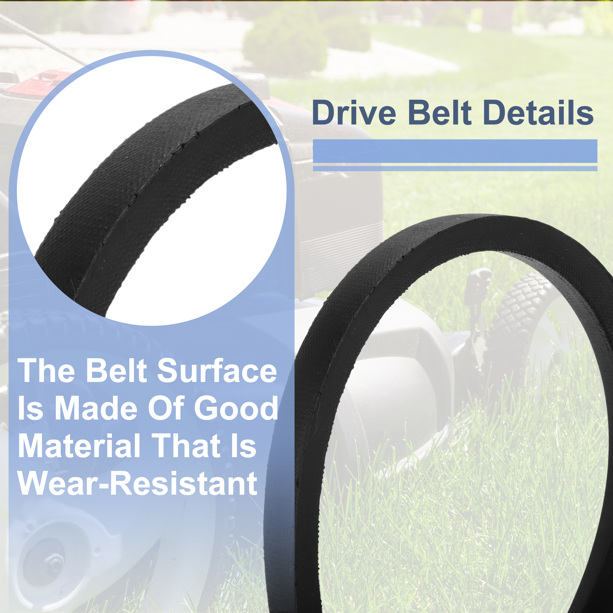 Unique Bargains No.M72031/M155343 Lawn Mower Deck Belt for MTD Models and More