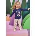 thumbnail image 2 of Garanimals Toddler Girl Printed Thermal Wide Leg Pants, Sizes 2T-5T, 2 of 4