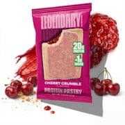 Legendary Foods Gluten Free and Keto Friendly Protein Pastry - Cherry Crumble - 8oz/4ct