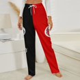 thumbnail image 3 of King And Queen Winter Female Pants Flannel High Waist Women Pants Lady Warm Straight Leg Plush Trousers, 3 of 7