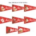 thumbnail image 3 of Wosthever Cartel de Navidad para el hogar, comedor, valla, ventana, terraza, bandera colgante, fiesta, Festival, decoración de Año Nuevo, adorno colgante Kits de decoración para fiestas 296*48cmM07 Wosthever HA068108-07B, 3 of 6