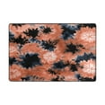 thumbnail image 2 of 72x48in Area Rug Machine Washable Floor Mats Skid-Resistant Backing Carpet for Home Kitchen Bedroom Coral and Black Tie-dye Pattern, 2 of 7