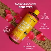 Alaffia Rose Water Peony All In One Authentic African Black Soap, 32 Fluid Ounce -- 1 each.