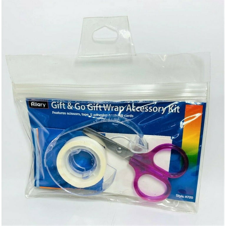 LOT OF 2 Allary Gift Wrap Accessory Kit , Gift tags , Scissors and