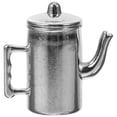 thumbnail image 1 of OULII Mini Teapot Metal Silver 1Set For Miniature Scene Setup, 1 of 8