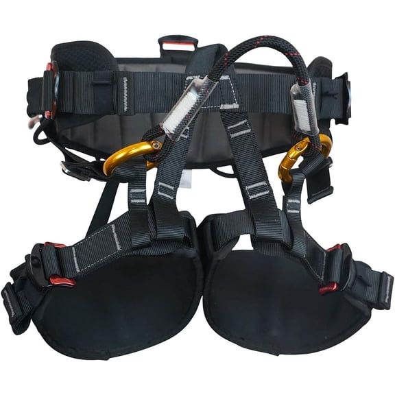 SOB Climbing Harness, Half Body Tree Climbing Harness Men,Thicken Widen Protect Waist Safet for Mountaineering, Stage SRT, Rappelling 1-pack