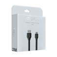 thumbnail image 2 of Cable de Carga y Datos Tipo C 1Hora 2m Negro, 2 of 2