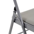 thumbnail image 4 of UBesGoo Set of 6 Padded Folding Chair Portable Dining Chairs Heavy Duty Party Chairs with Metal Frame Gray, 4 of 12