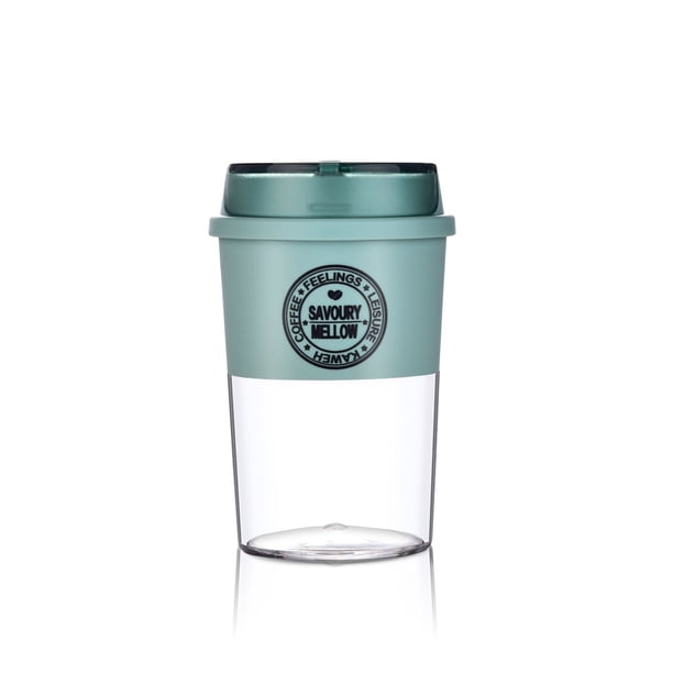 Bearachild Botella de agua de 300ml a prueba de fugas para el hogar y la oficina, taza de café para adultos, taza de bebida de boca ancha portátil, color Mostrada Azul claro Bearachild HA059524-02B