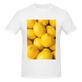 thumbnail image 4 of Bingfone Ripe Yellow Lemon Men'S Loose Fit Short-Sleeve Pocket T-Shirt, 4 of 7