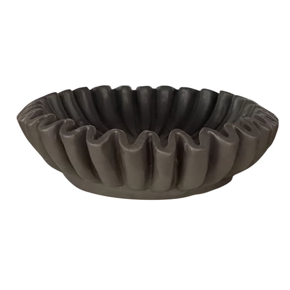 ACDANC Fluted Ruffle Decorative Bowl,Scalloped Bowl Decorative Bowl,Decorative Trays Fruit Bowl for Home Decor Gifts