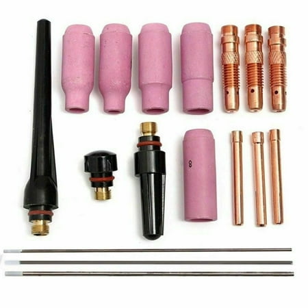 

17pcs TIG Gas Lens Collet Body Consumables Kit Fit WP 17 18 26 TIG Welding Torch