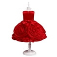 thumbnail image 2 of Girls' Dress Princess Dress Flower Fluffy Dress Tank Top Trail Piano Performance Dress, 2 of 7