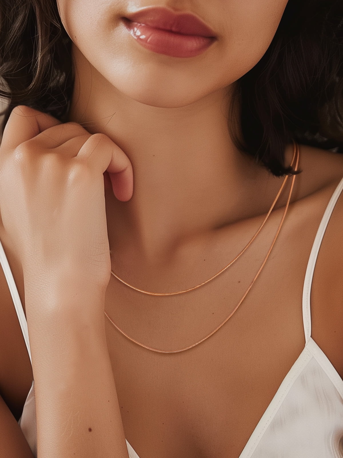 PROSTEEL Snake Chain Necklace for Women Italian Chain Rose Gold Plated Hypoallergenic Dainty Jewelry 1.2MM Thin for Pendants 28 Inch Birthday Valentines Day Gifts Adult Age